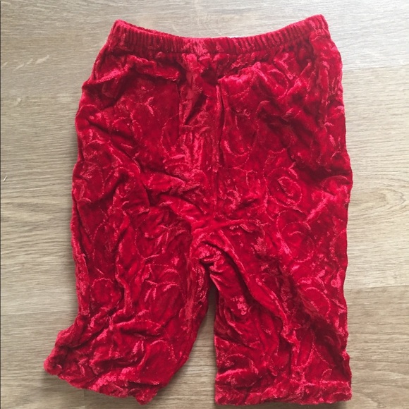 NWOT JM Originals 0-3mo Top+Pant Red Velvet Set - Picture 5 of 7